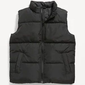 Used Gender-Neutral Water-Resistant Frost-Free Puffer Vest Kids Large 10-12